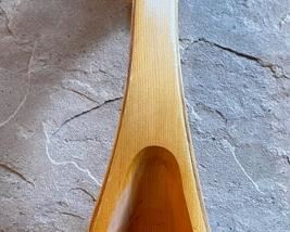 Mongolian Ceremonial Carved Wood Spoon Horse Head Hand Carved 5x16x3.5in HxWxD