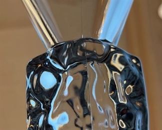 Set of 5 Ice Cube Stem Martini Glasses DiSaronno 4.75in h x 4in Diameter