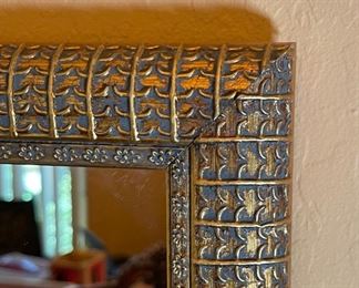 Gold Frame Mirror 18.5x11in