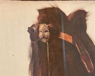 *Original* Art 2 boys & Camel Painting 16.5x12.5