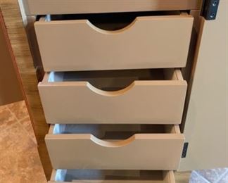 Hand Painted Jewelry Cabinet 40x16x30.5in HxWxD