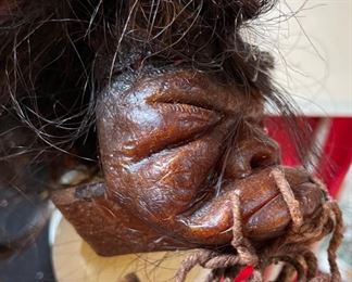 Shrunken Head Tsantsas Early Replica 4x3x3in HxWxD