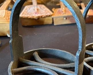 Mongolian Stirrups iron 5.5in H x 4.25in Diameter