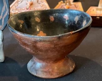 3pc Primitive Amazonian Native Pottery Yudjá YUDJA Indian Lg: 3in H x 5in Diameter