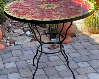 Pier 1 Tile Top Patio Table w/ 3 Chairs 31x36