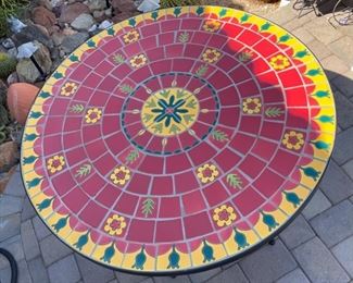 Pier 1 Tile Top Patio Table w/ 3 Chairs 31x36