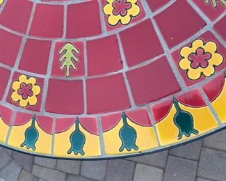 Pier 1 Tile Top Patio Table w/ 3 Chairs 31x36