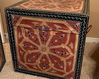 2pc World Market Jebel Trunks PAIR Large: 22 x 22 x 22 HxWxD