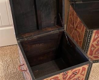 2pc World Market Jebel Trunks PAIR Large: 22 x 22 x 22 HxWxD