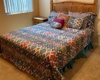 Rustic Mexico Queen Bed 61 x 63 x 84 HxWxD