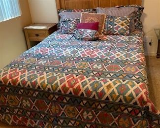 Rustic Mexico Queen Bed 61 x 63 x 84 HxWxD