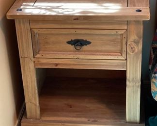 Pier 1 Rio Grande Nightstand Rustic Mexico Single 27 x 24 x 17 HxWxD