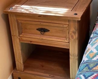 Pier 1 Rio Grande Nightstand Rustic Mexico Single 27 x 24 x 17 HxWxD