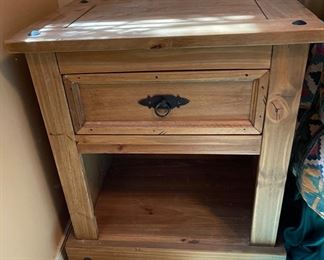 Pier 1 Rio Grande Nightstand Rustic Mexico Single 27 x 24 x 17 HxWxD