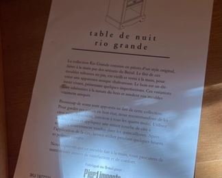 Pier 1 Rio Grande Nightstand Rustic Mexico Single 27 x 24 x 17 HxWxD