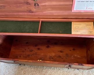 1962 MCM Lane Cedar Chest 188950 Blanket Hope Chest 21.5x47x16.5in HxWxD