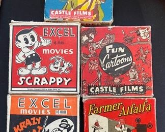 Lot of 5 Vintage 16mm Cartoons