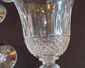8pc St Louis France Tommy Crystal Glass Bordeaux Glasses   Saint Wine Hock	6in h x 3in diameter	
