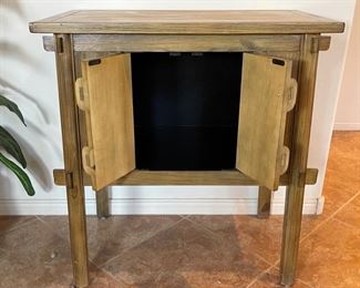 Asian Inspired Console Cabinet	34x32x18in	HxWxD
