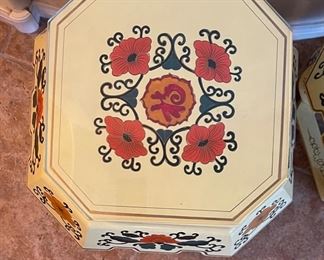 2pc Chinese Hand Painted Pedestals PAIR	17x16x16in	HxWxD
