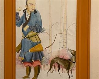 *Original* Art Man with dog Painting	20 x 16	

