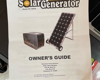 PowerSource 1800 Solar Generator		
