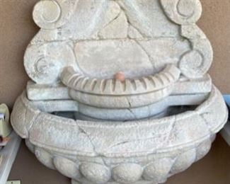 Cast Stone Lion Head Water Fountain	66 x 32 x 20	HxWxD
