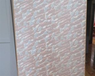 Another Brad Braune textile sample of a stampede of cattle (79" x 53")