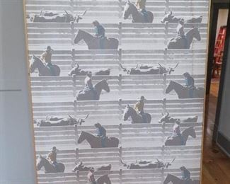 Brad Braune "Corral" textile (73" x 59")