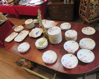This Haviland Limoges set has tons of dinner plates and servings pieces - get ready for the holidays now!!