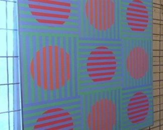 These beautiful and vibrant Wilma Dick original artworks are Op Art at its best!