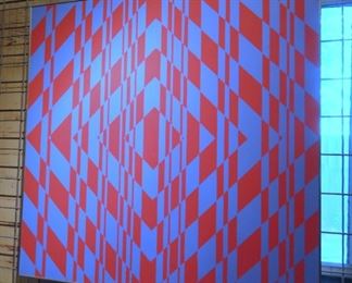 One of several original large scale modernist artworks by Wilma Dick (b.1940)