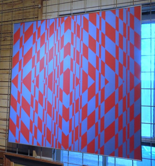 One of several original large scale modernist artworks by Wilma Dick (b.1940)