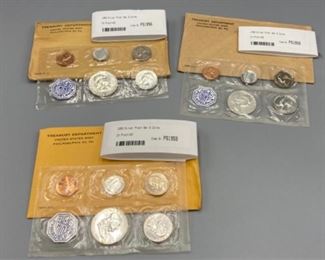 1956, 1958, 1959 Silver Proof Sets
