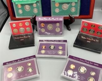 1980s and 1990s United States Mint Proof Sets