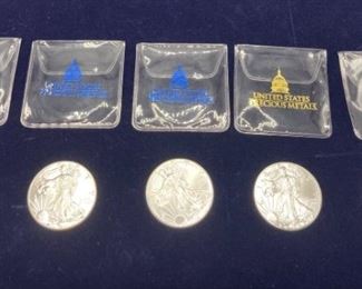 American Eagle Silver Dollars 2018 & 2020