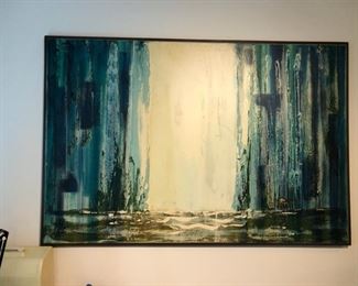 Gorgeous vintage Carlo of Hollywood painting 73” wide  x 49” tall