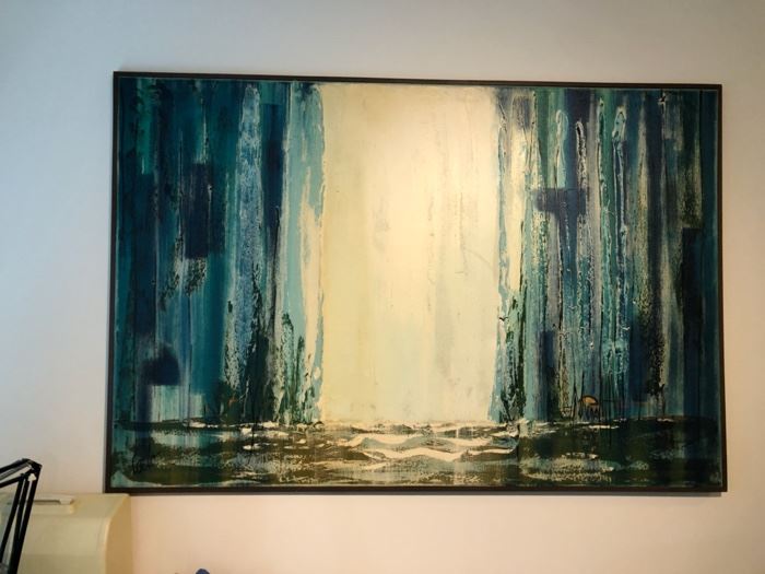 Gorgeous vintage Carlo of Hollywood painting 73” wide  x 49” tall