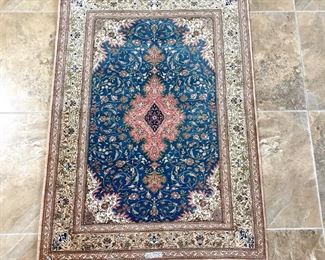 Persian silk rug