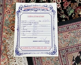 Persian silk 2.5x4 rug