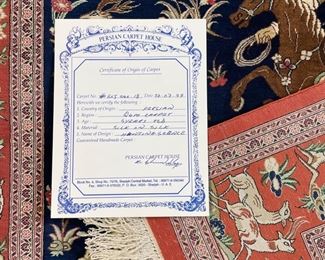 Persian silk 3x5 rug