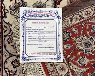 Persian wool/silk 5x8 rug