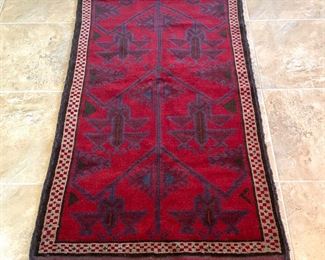 Wool Afghan rug 3x5