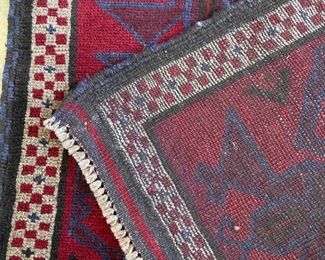 Wool Afghan rug 3x5