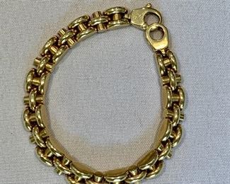 18K gold link bracelet