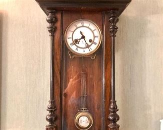 Antique Gustav Becker German wall clock. 