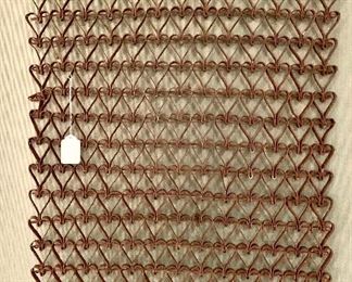 Antique Primitive heart metal boot scraper. 