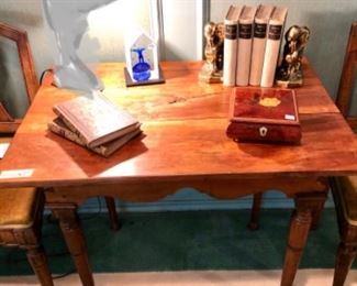 Antique Biedermeier side table, c1830s.