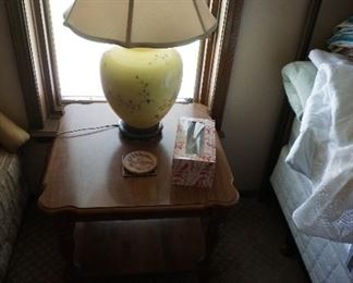 lamp and table