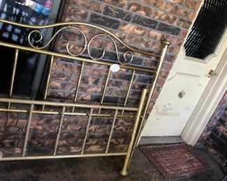 brass bed frame (full?)